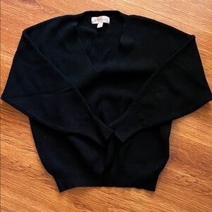 Philosophy Classic Black V-Neck Sweater